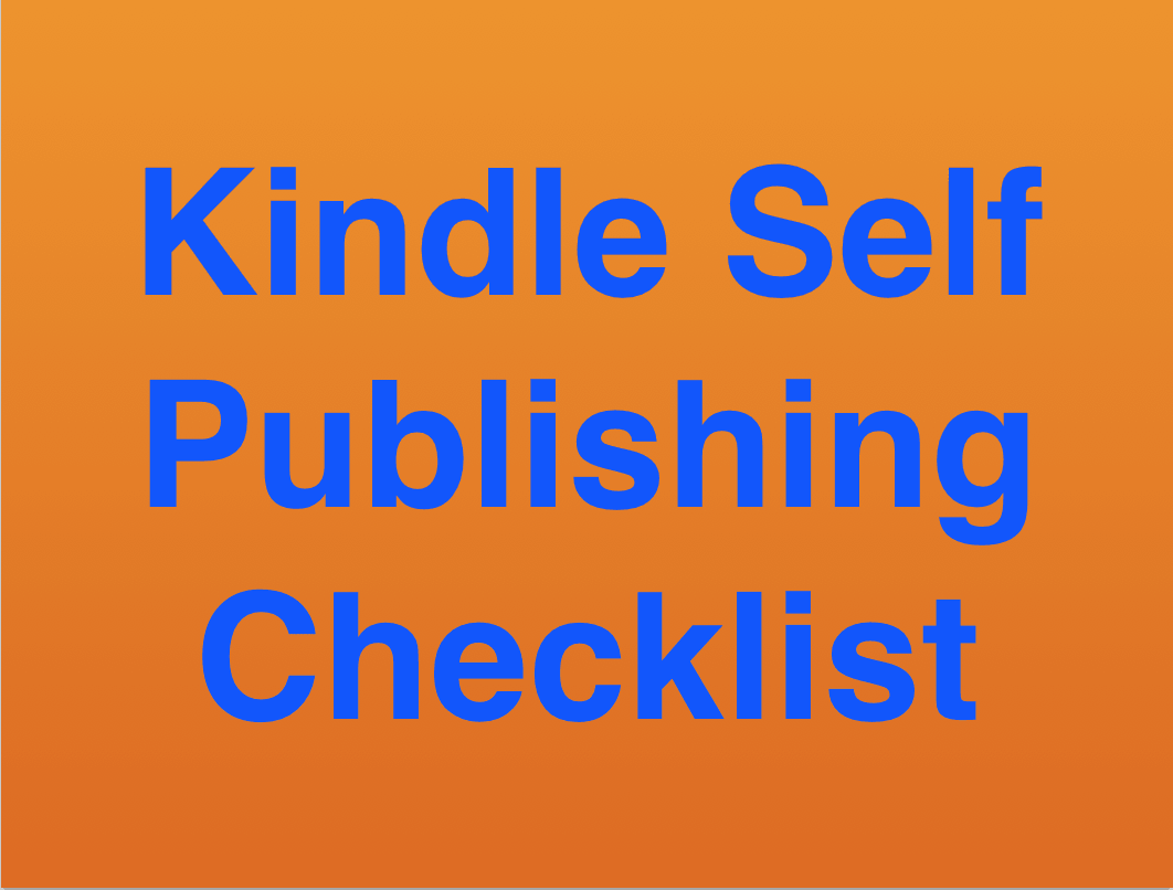 用關於如何自我發布您的書的逐步說明，Kindle Self Publishing清單