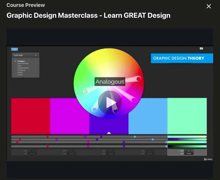 Udemy圖形設計MasterClass屏幕截圖圖像
